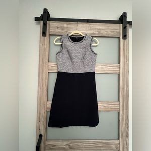 Ann Taylor tailored navy shift dress size 0